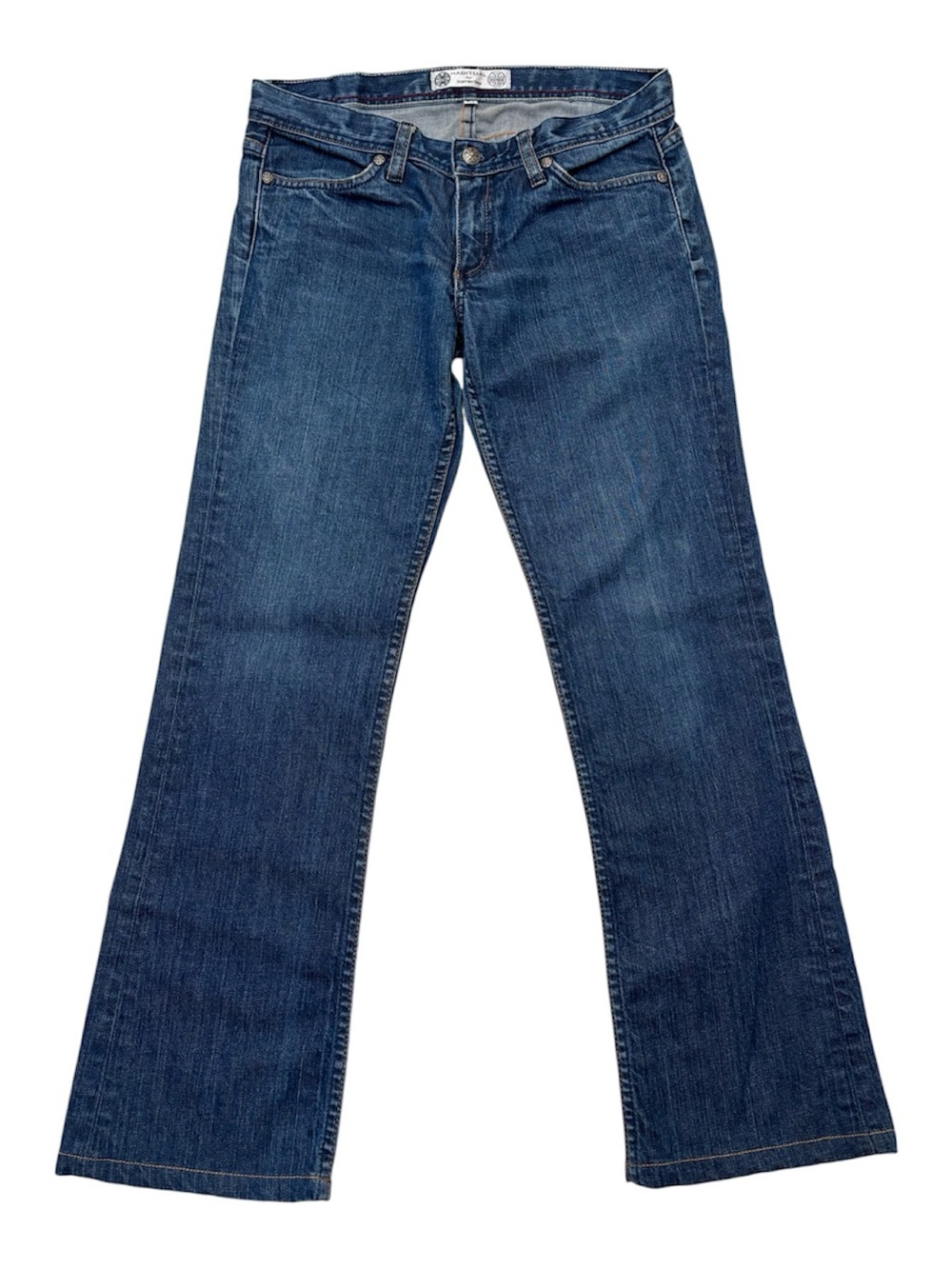Vintage Habitual for Tory Burch TRB Low Rise Straight Jeans Size 27 Y2K Rare